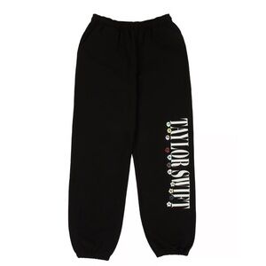 Taylor Swift womans The Eras your friendship Black Jogger pants size M